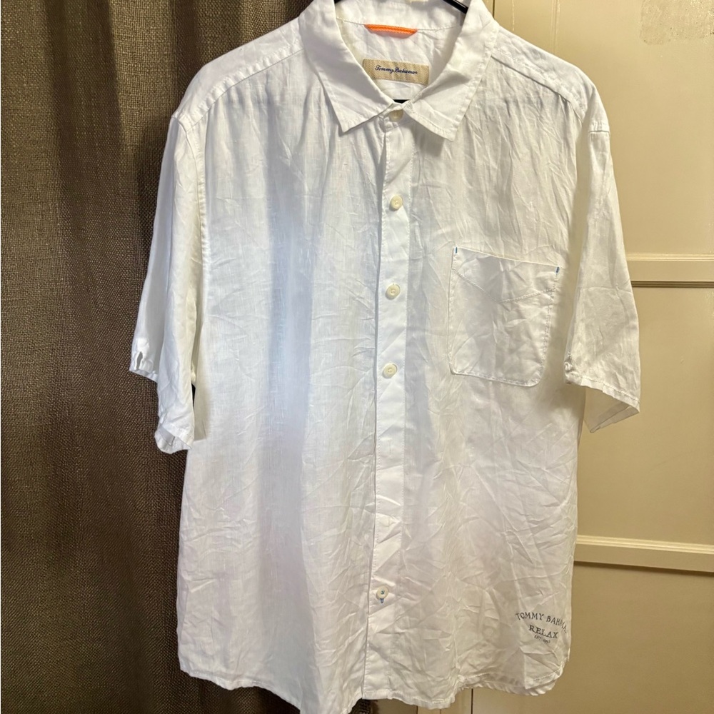 Tommy Bahama White Button-Down Shirt,new without tags